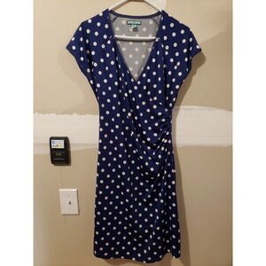Louie et‎ Lucie Women Blue Casual Dress M Polka Dots